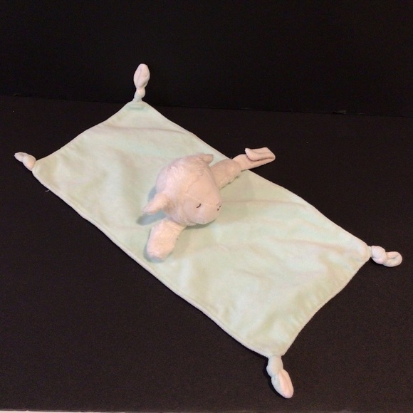 Carters lamb green security blanket lovey - Picture 1 of 7
